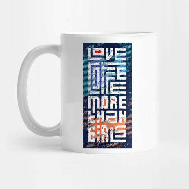 Love coffee more than girls by Mako Design 